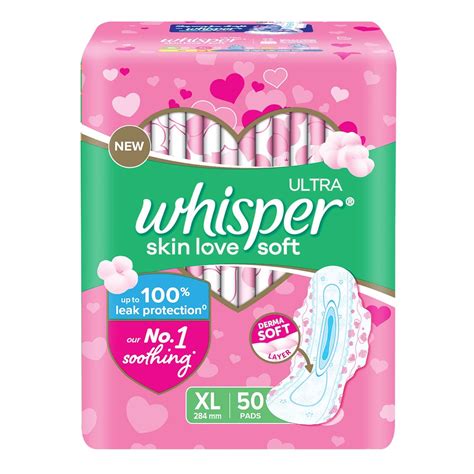 Whisper Ultra Soft Sanitary Pads - 50 Pieces (XL) : Amazon.ca: Health ...