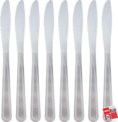 8pk Dinner Knives | 14cm Table Knives Cutlery for Home and Kitchen ...
