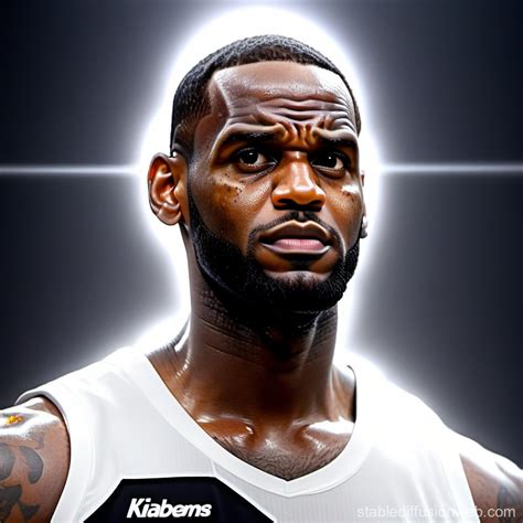 Lebron James in Blinding White Light | Stable Diffusion Online