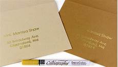 Best Pen To Write Wedding Invitations by 3 Pens To Write On Kraft Addressing Wedding Best Pen To Write Wedding Invitations