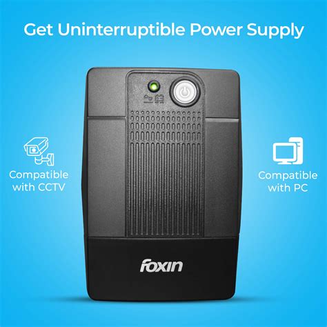 Foxin FPS-755/600VA Uninterrupted Power Supply (UPS), with LED Indicat ...