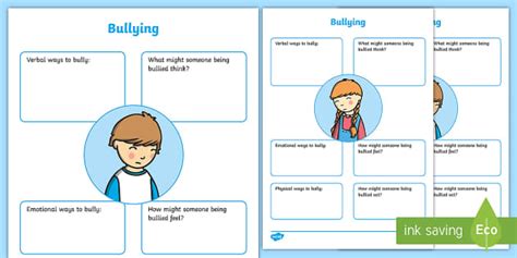 Bullying Worksheets