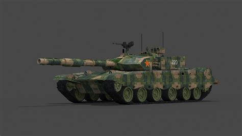 Chinese Ztz Type 99 Tank 3D Model - TurboSquid 1972943