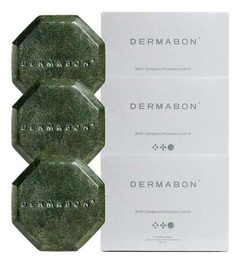 Buy Dermabon 2% Coal Tar Psoriasis Body Wash & Eczema Bar Soap (3 Pack ...