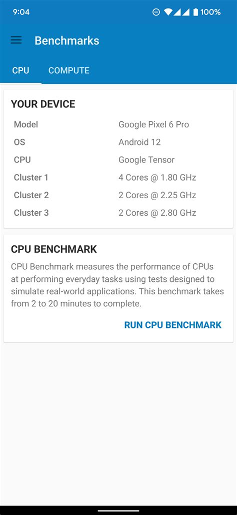 Pixel 6 Pro Benchmark 的图像结果