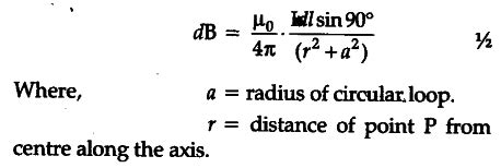 Use Biot-Savart law to derive the expression for the magnetic field ...