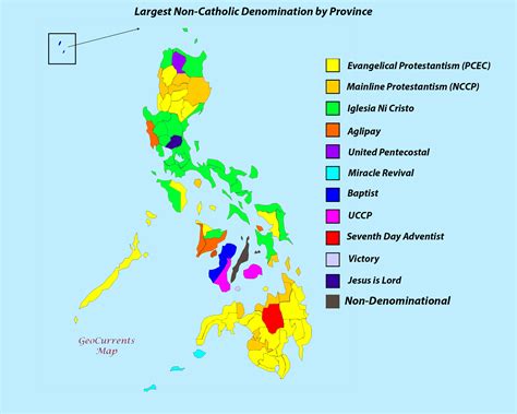 Philippines Religion Map Religion In The Philippines ULC Blog