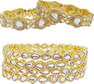 Chrishan Alloy Gold-plated Bangle Set Price in India - Buy Chrishan ...