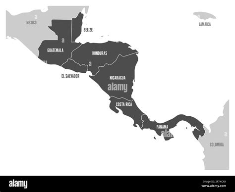 Printable Map Of Central American Countries