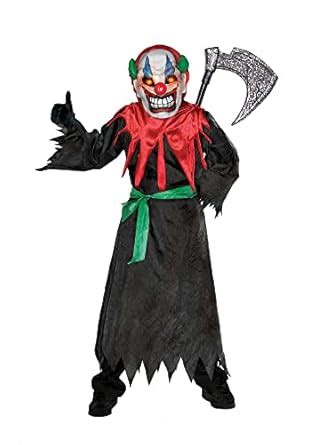 Buy Rubies Costume Crazy Clown Costume And Lite Up Mask, One Color ...