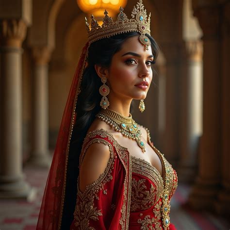 Arab Queen in Elegant Attire | Stable Diffusion Online