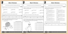 Short Division Worksheets Without Remainders | Maths