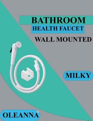 Oleanna PVC MILKY Health Faucet Spray Hand held Shattaf Toilet Spray ...