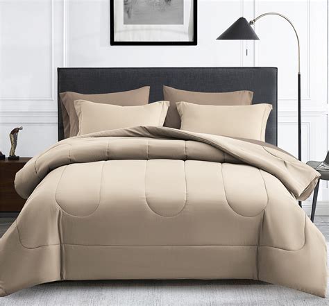 Maple&Stone Queen Size Comforter Set 7 Pieces Bed in a Bag - Down ...