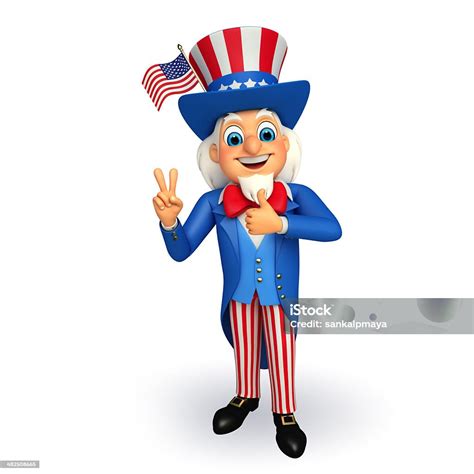 Illustration Of Uncle Sam Stock Photo - Download Image Now - American Culture, Arts Culture and ...