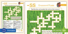 Grade 3 Phonics Crossword Puzzle sh (teacher made) - Twinkl