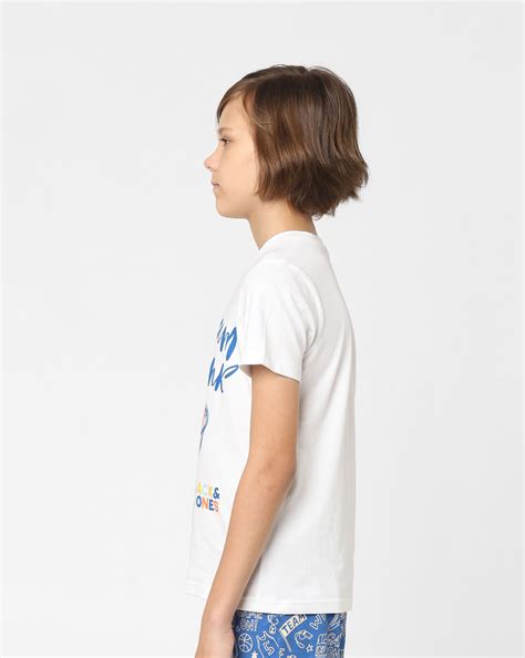 Buy Boys White & Blue T-Shirt & Shorts Sleepwear Set Online in India at ...