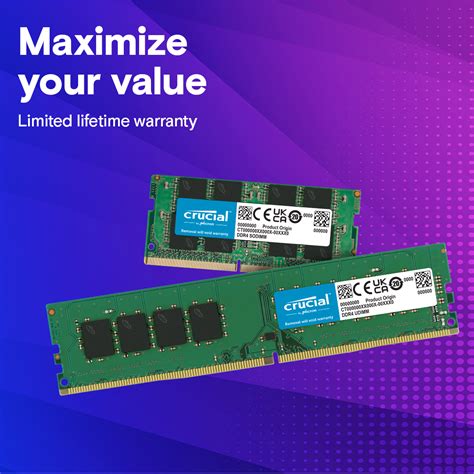 Crucial 64GB Kit (32GBx2) DDR4-3200 SODIMM | CT2K32G4SFD832A | Crucial IN