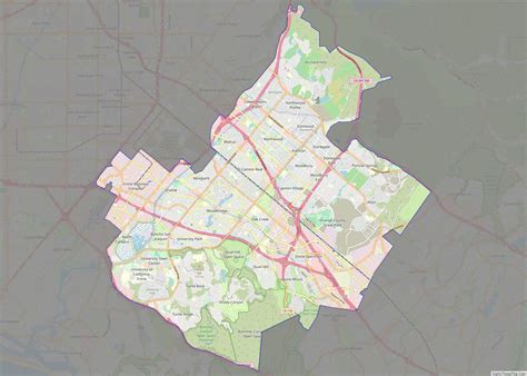 Map of Irvine city, California - Thong Thai Real