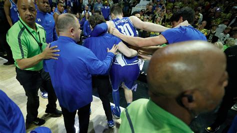 Duke basketball's Kyle Filipowski talks about being injured by fans ...