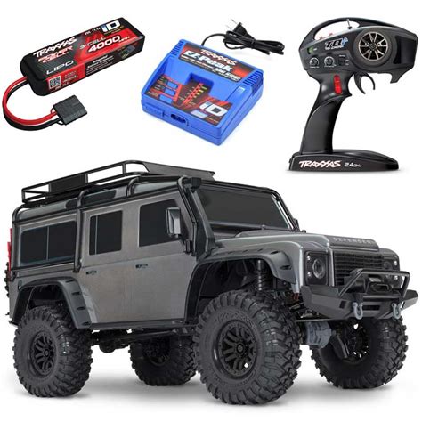 Traxxas TRX-4 Land Rover Defender RC 4x4 Rock Crawler RTR w/3S LiPo COMBO