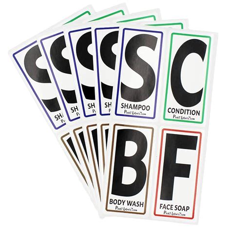 Buy Phat Labels - Jumbo Print Shampoo, Conditioner, Body Soap and Face ...