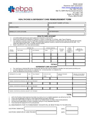 Fillable Online DEPENDENT CARE ACCOUNT REIMBURSEMENT REQUEST FORM ...
