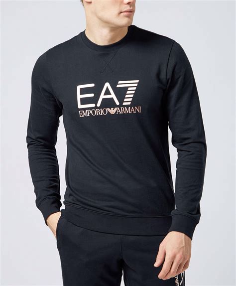 EA7 Core Logo Down Jacket - Black/Anthracite Mens EA7 Jackets & Coats ...