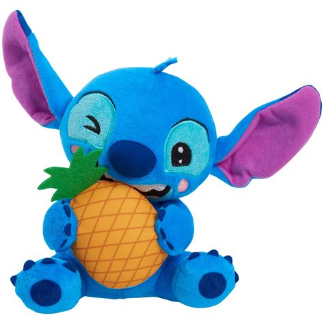 Disney Stitch Small Plush Stitch And Pineapple Stuffed Animal Blue ...