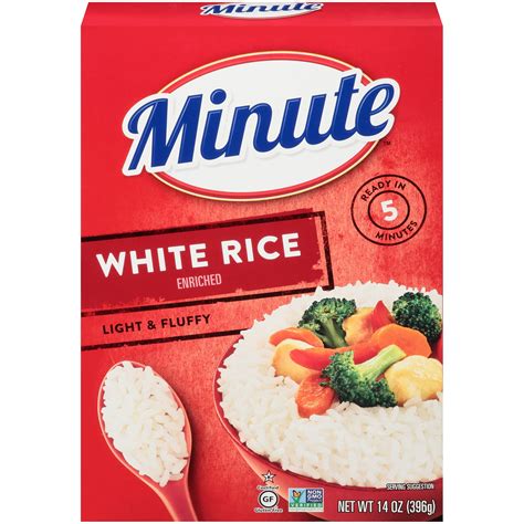Minute White Rice, Instant White Rice, Light & Fluffy Quick Rice, 14 oz ...
