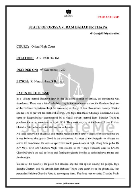 State Of Orissa v. Ram Bahadur Thapa - STATE OF ORISSA v. RAM BAHADUR ...