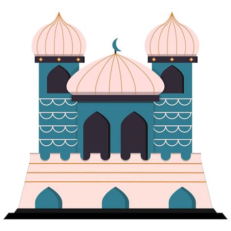 Ramadhan mosque illustration | Premium Vector