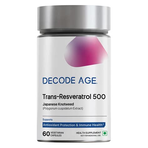 Buy Trans Resveratrol 500mg Capsules at Decode Age – Decode Age B2B