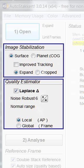 Using Autostakkert 的图像结果