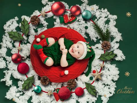 圣诞宝宝图片-爬行的圣诞宝宝素材-高清图片-摄影照片-寻图免费打包下载