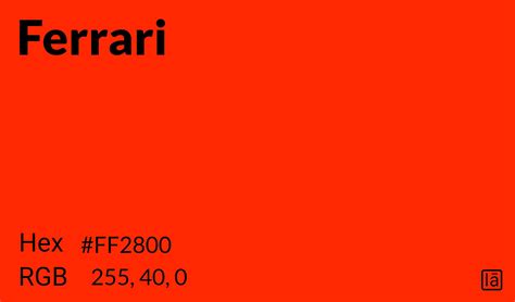 Stunning Ferrari Red Color Code Pantone Safety Orange