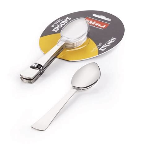 Ritu Royal Stainless Steel Baby Spoon Set of 6,Silver – Velan Store