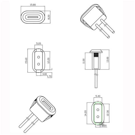 Buy Panel Mount USB Type C Female Connector Jack - JST-PH-2.0 Connector ...