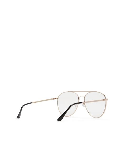 Buy Aldo Men Copper Clear Aviator Full Rim Frame Online