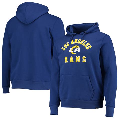 Men's '47 Royal Los Angeles Rams Varsity Arch Pullover Hoodie - Walmart.com