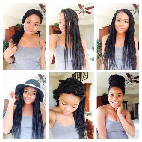 16+ Simple Hairstyles For Box Braids - Hairstyle | Haircut Trend