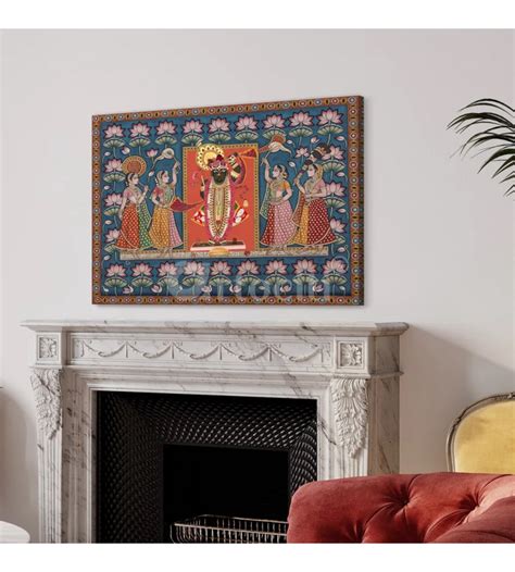 Buy Shreenath Ji Divine Splendor Pichwai Canvas Giclee Print Online ...