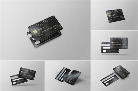 VIP银行卡会员卡信用卡面设计作品贴图ps样机素材展示效果模板下载_颜格视觉