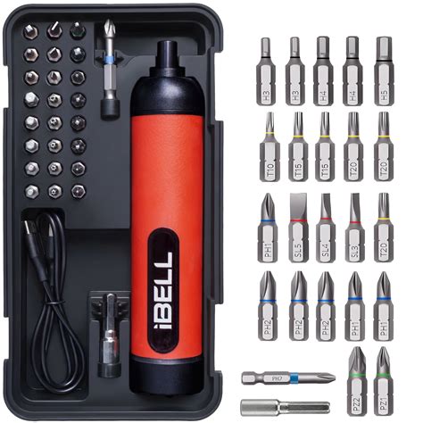 IBELL IBL ES36-15 4V Cordless Screwdriver Set with 27 Accessories | 10 ...