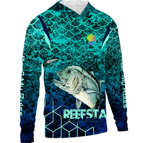 UPF50+ Sun Protection Hooded Fishing Tshirts – Fish With Hanish Tackles