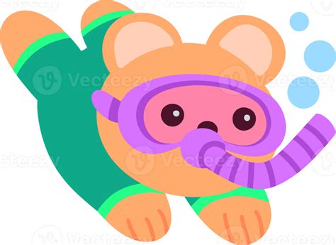 Cat scuba diving 57355425 PNG