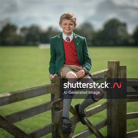 Outdoor Photo Slim Boy Aged 11 AI-generated image 2495875137 | Shutterstock