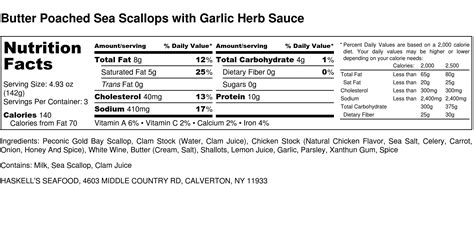 What Are The Nutritional Value Of Scallops
