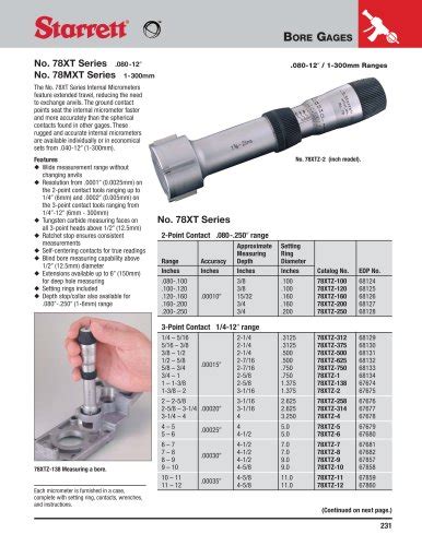 HB400 - STARRETT - PDF Catalogs | Technical Documentation | Brochure