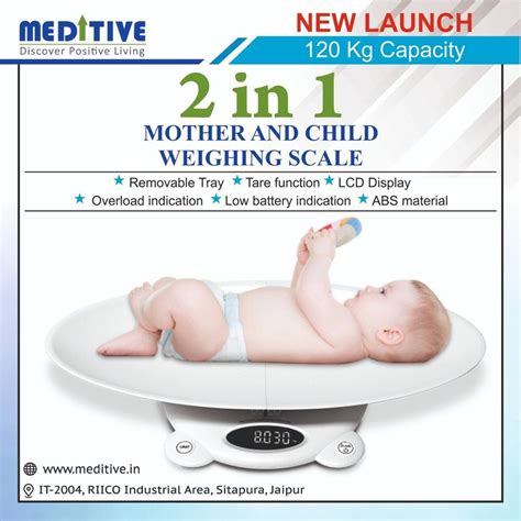 Meditive Digital Baby Weighing Scale For Newborn, Infants And Children ...